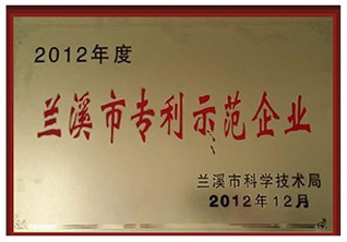 蘭溪市專利示范企業